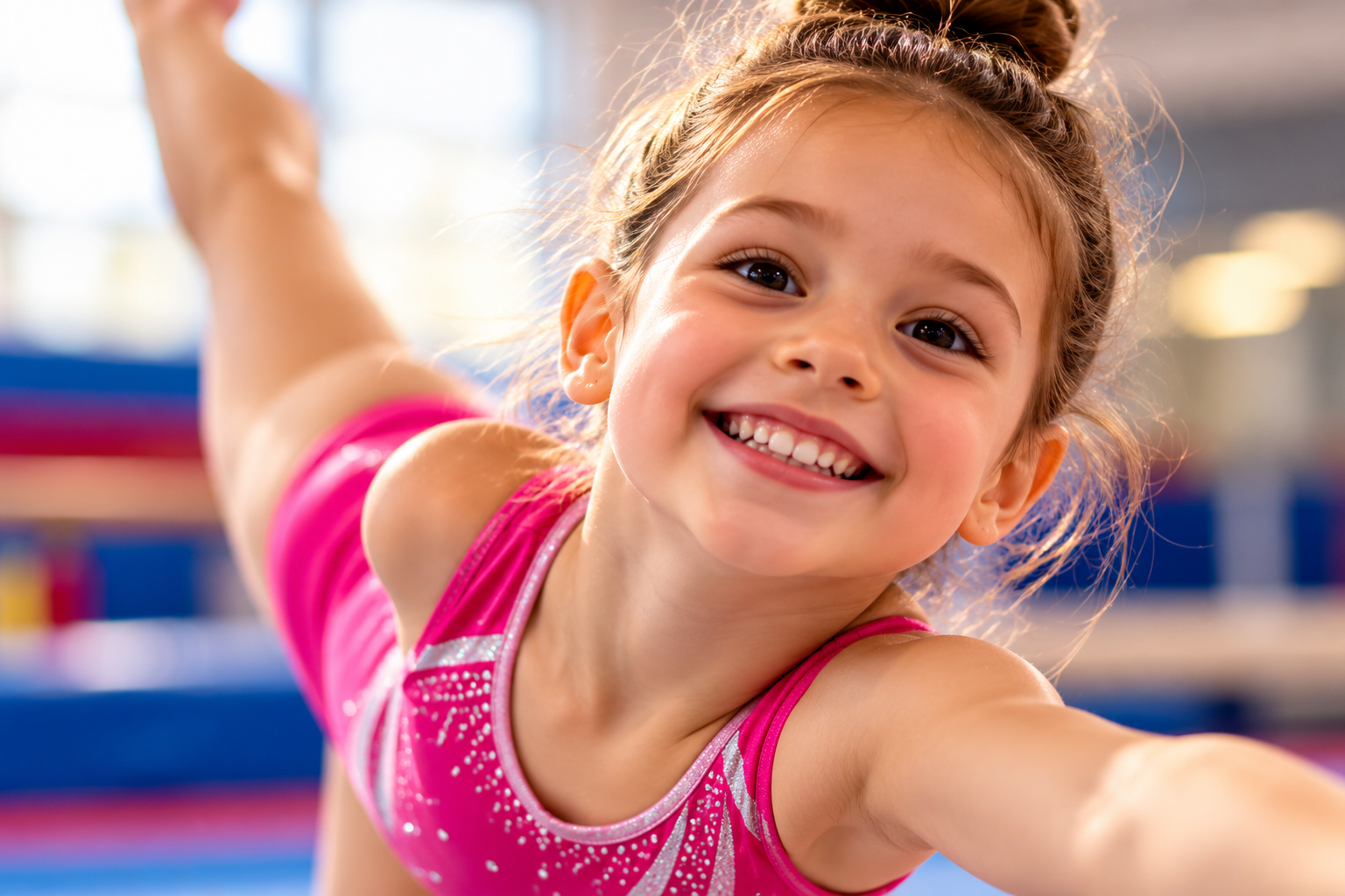 Illustration d'une enfant en activité sportive